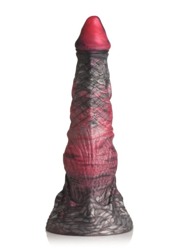 Creature Cocks Hades Silicone Dildo - Large - Black/Red - Image 3
