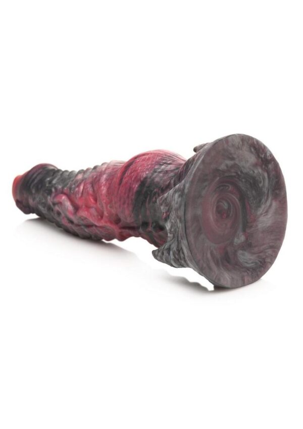 Creature Cocks Hades Silicone Dildo - Large - Black/Red - Image 4