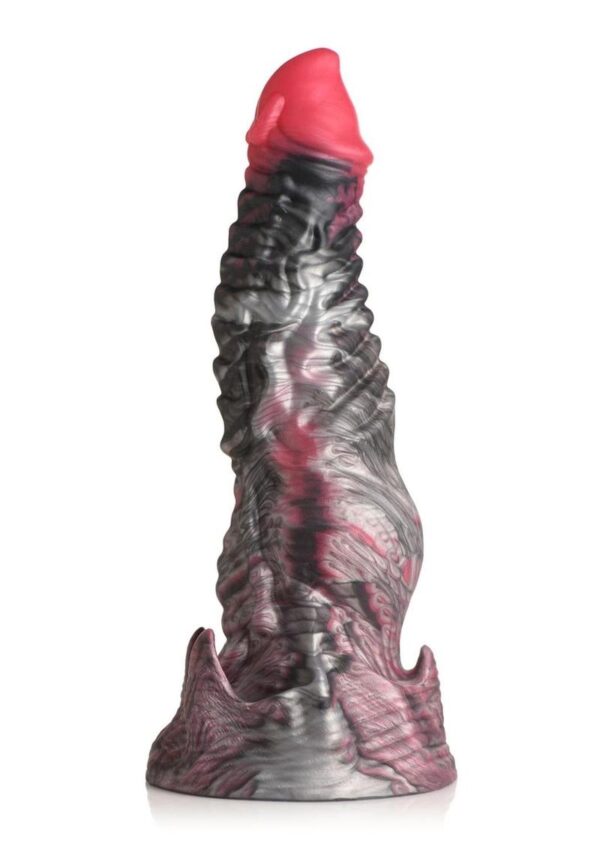 Creature Cocks Hades Silicone Dildo - Medium - Black/Red - Image 3