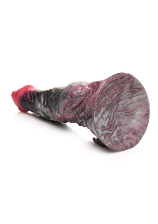 Creature Cocks Hades Silicone Dildo - Medium - Black/Red - Image 4