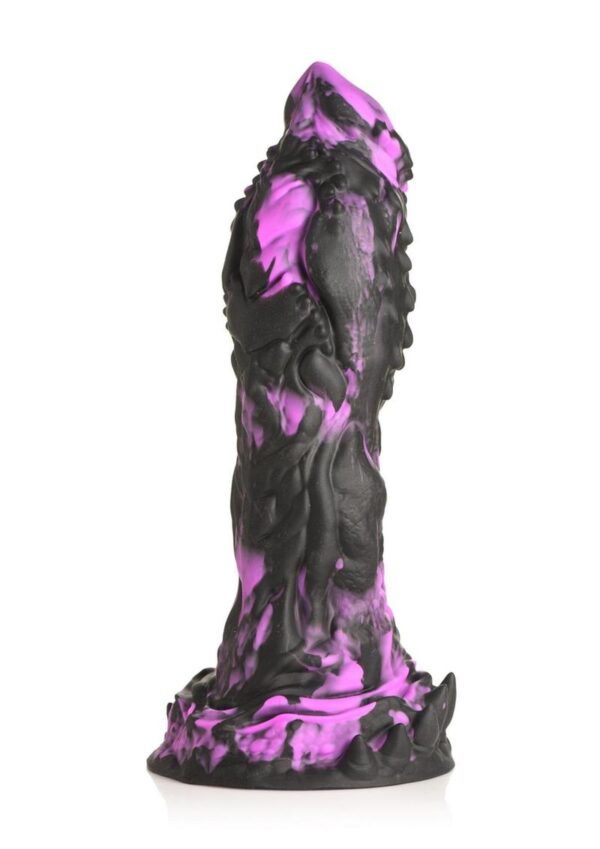 Creature Cocks Grim Silicone Dildo - Purple/Black - Image 3
