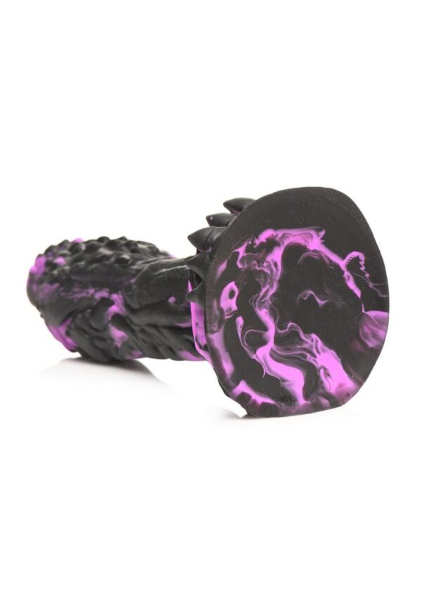 Creature Cocks Grim Silicone Dildo - Purple/Black - Image 4