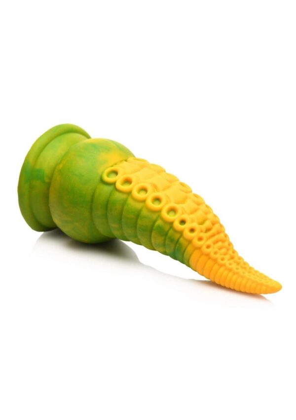 Creature Cocks Monstropus 2.0 Vibrating Tentacle Rechargeable Silicone Dildo - Yellow/Green - Image 3