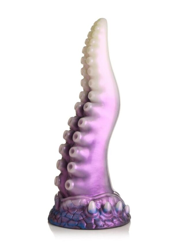 Creature Cocks Astropus Tentacle Silicone Dildo - Purple/White - Image 3