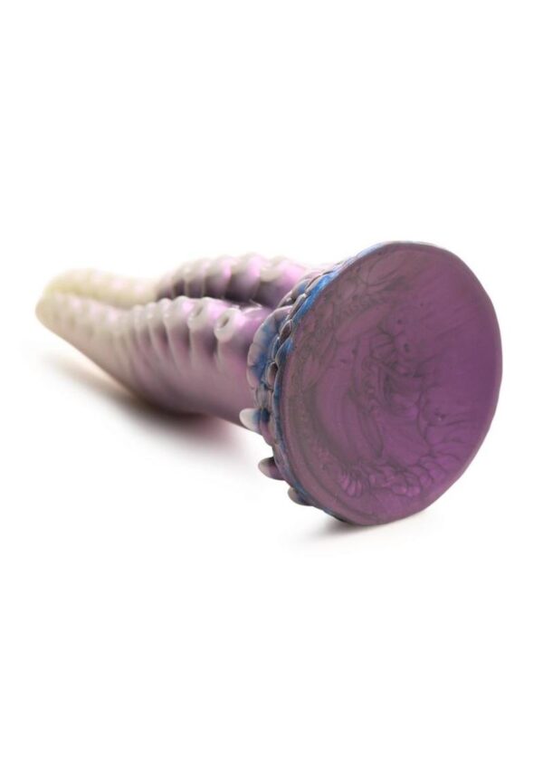Creature Cocks Astropus Tentacle Silicone Dildo - Purple/White - Image 4
