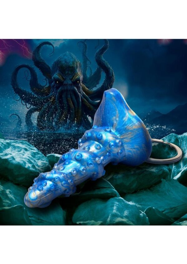 Creature Cocks Lord Kraken Keychain - Blue - Image 4