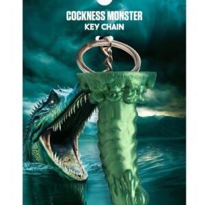 Creature Cocks Cockness Monster Keychain - Green