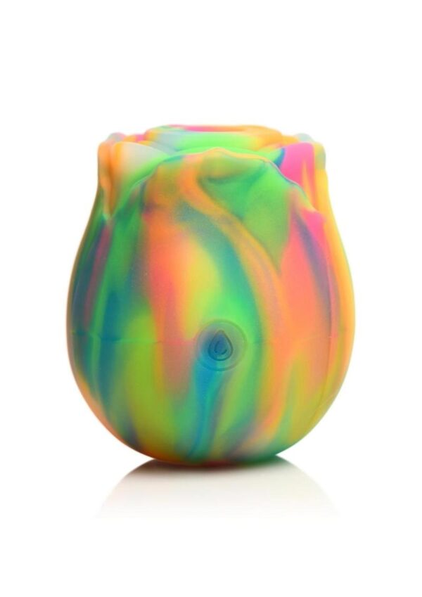 Bloomgasm Glow Rose Rechargeable Silicone Glow-in-the-Dark Rose Clit Stimulator - Multicolor - Image 2