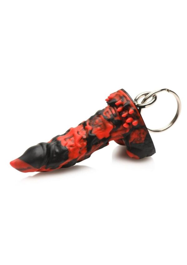 Creature Cocks Fire Demon Keychain - Red/Black - Image 2