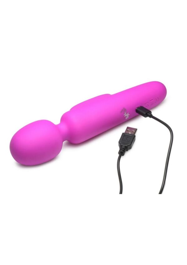 Bang! Digital Rechargeable Silicone Wand - Purple - Image 3