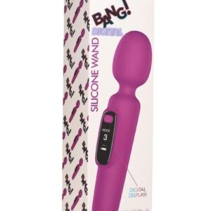 Bang! Digital Rechargeable Silicone Wand - Purple