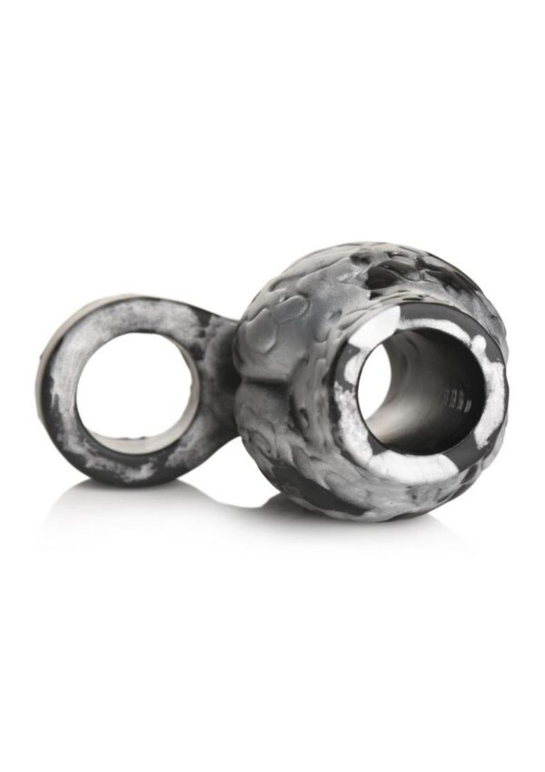 Creature Cocks Night Prowler Silicone Penis Sleeve - Large - Silver/Black - Image 3