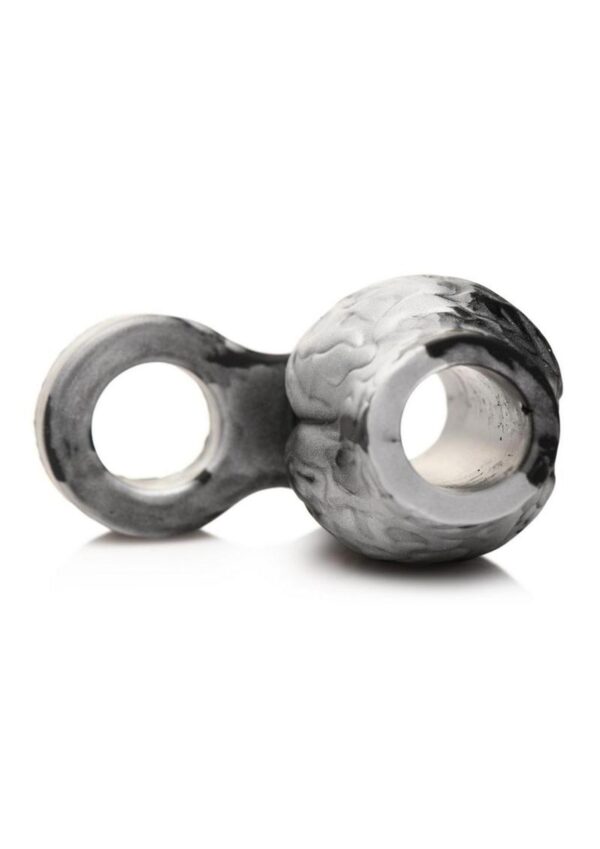 Creature Cocks Night Prowler Silicone Penis Sleeve - Medium - Silver/Black - Image 3