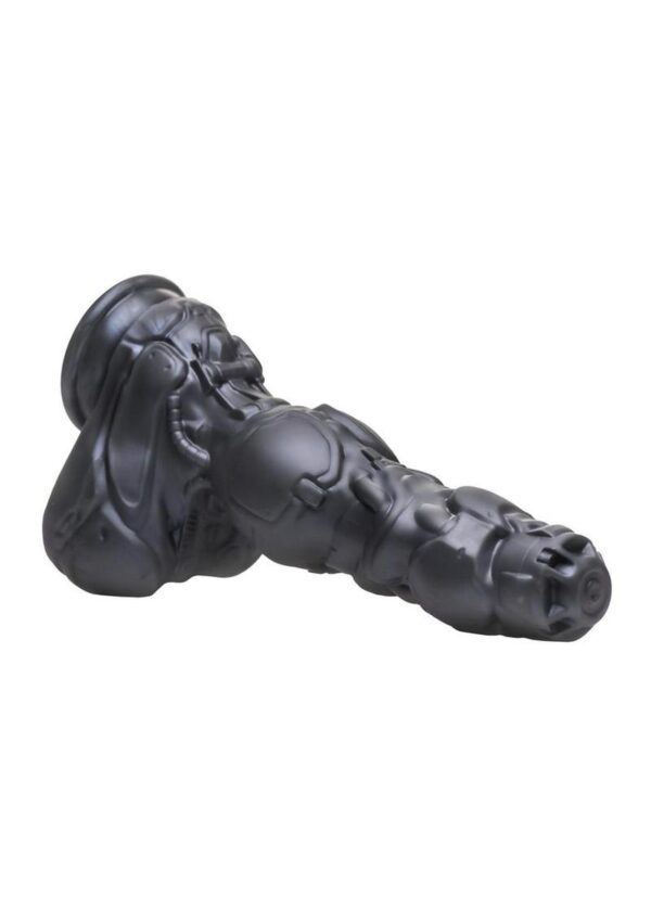 Creature Cock Thrusting and Vibrating Rechargeable Silicone Dildo - Gray - Image 3