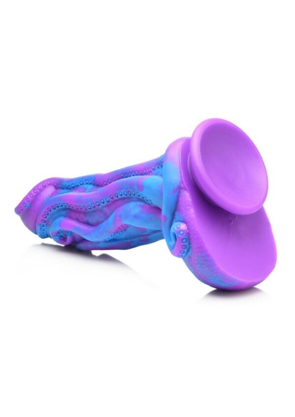 Creature Cocks Octophallus Silicone Dildo - Blue/Purple - Image 4