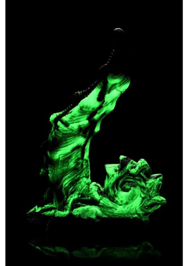 Creature Cocks Glowzilla Glow In The Dark Silicone Dildo - Green/Black - Image 4