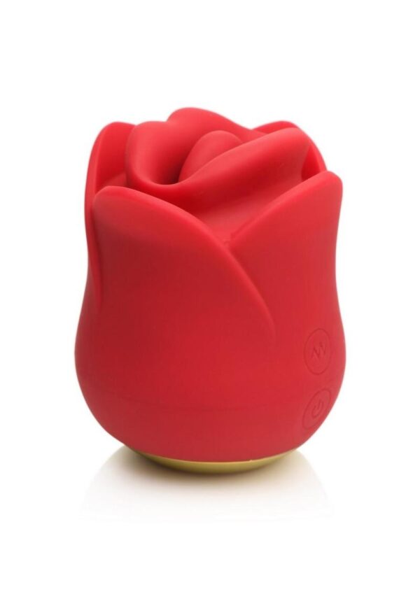 Lickgasm Sweet Kiss Kissing and Vibrating Rechargeable Silicone Clitoral Stimulator - Red - Image 2