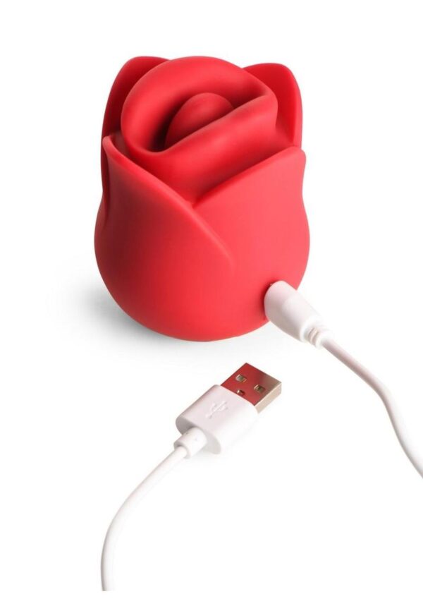 Lickgasm Sweet Kiss Kissing and Vibrating Rechargeable Silicone Clitoral Stimulator - Red - Image 4