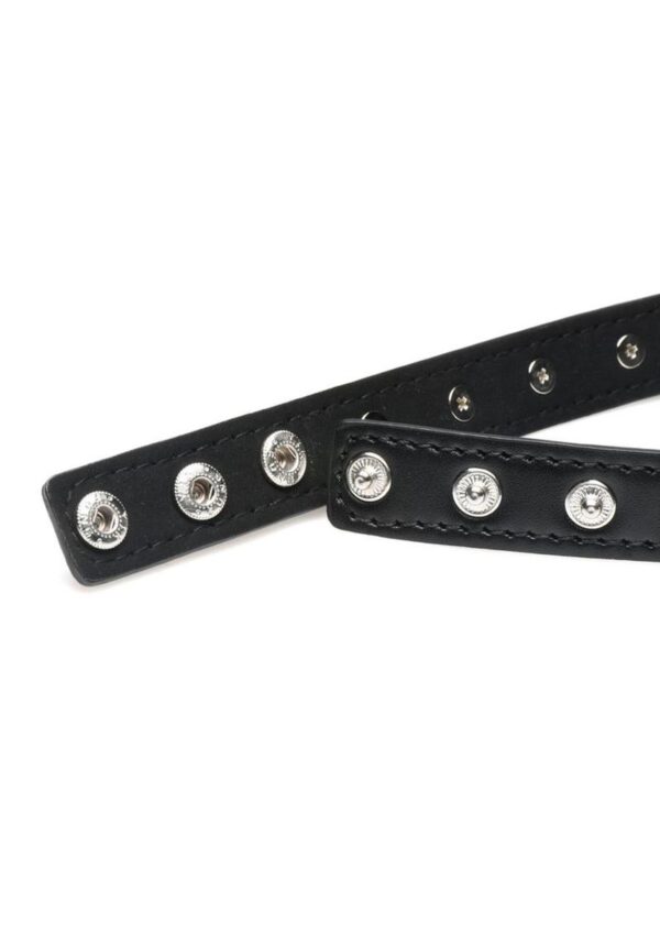 Master Series Spiked Heart Choker - Black - Image 3