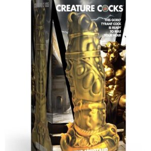 Creature Cock King Minotaur Silicone Dildo - Gold