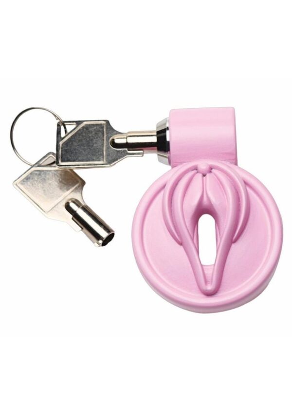 Master Series Pussification Vulva Chastity Cage - Pink - Image 2