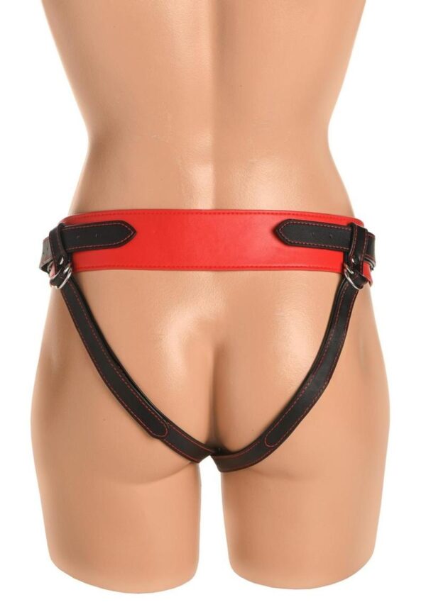 Creature Cocks Horny Devil Strap-On Harness - Red/Black - Image 4
