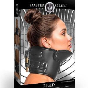 Master Series Rigid Locking Posture Collar with Chin Brace - Black