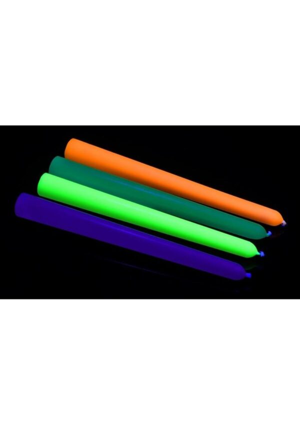 Master Series Glow Wav UV Blacklight Reactive Drip Candles (Set of 4) - Image 3