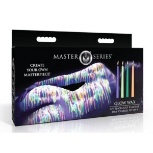Master Series Glow Wav UV Blacklight Reactive Drip Candles (Set of 4)