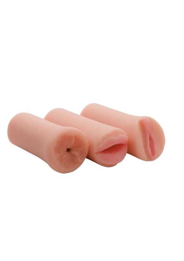 Jesse Jane Three-Way Stroker Set - Vanila - Image 3