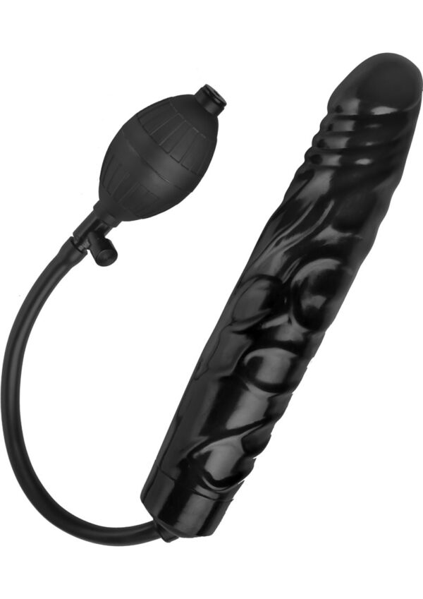 Trinity Men Inflatable 11in Dildo - Black - Image 2