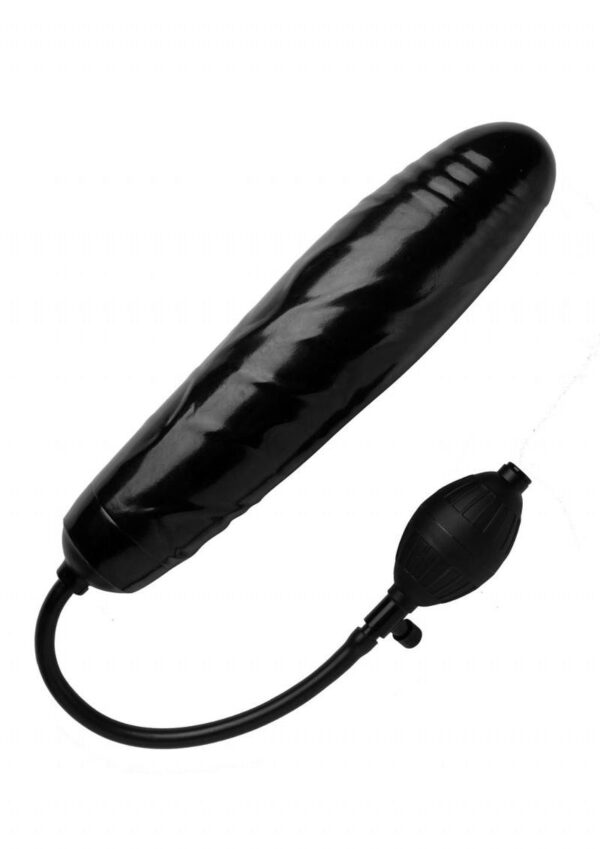 Trinity Men Inflatable 11in Dildo - Black - Image 3