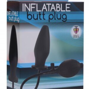 Trinity Men Inflatable Butt Plug - Black