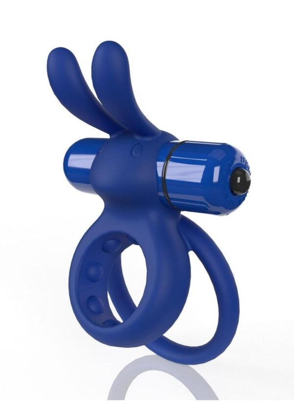 Screaming O 4B Ohare Vibrating Cock Ring - Blueberry - Image 3