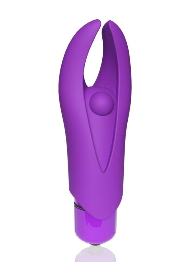 4T Demon Silicone Mini Clitoral Stimulating Vibrator - Grape - Image 3