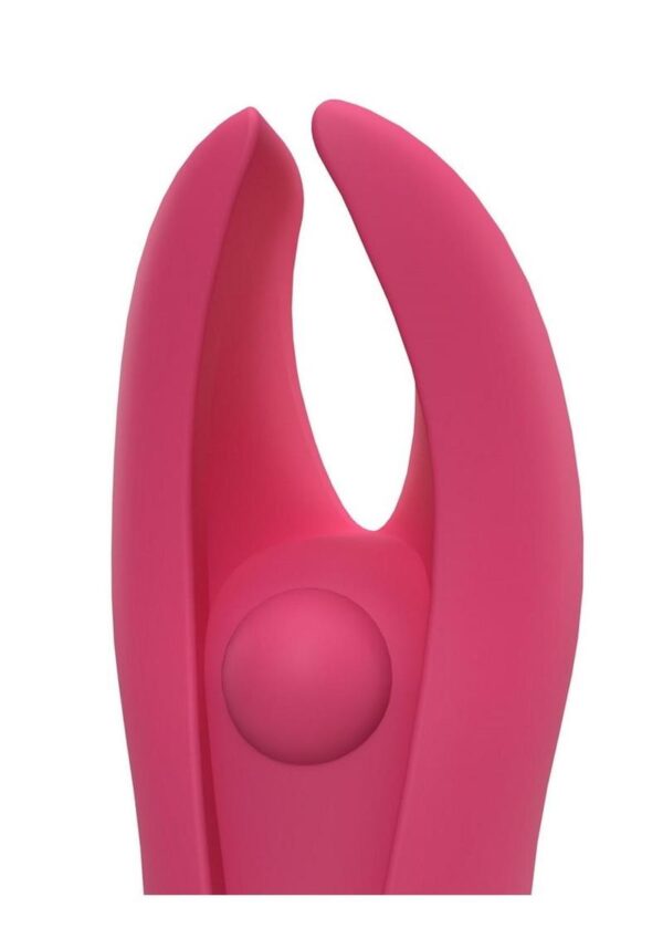4T Demon Silicone Mini Clitoral Stimulating Vibrator - Strawberry - Image 4