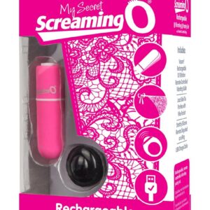 My Secret Rechargeable Panty Vibe Set with Remote Control Ring - Pink