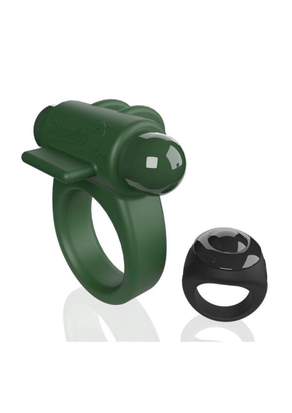 Screaming O Switch Silicone Rechargeable Vibrating Ring with Remote Control - Green - Image 4
