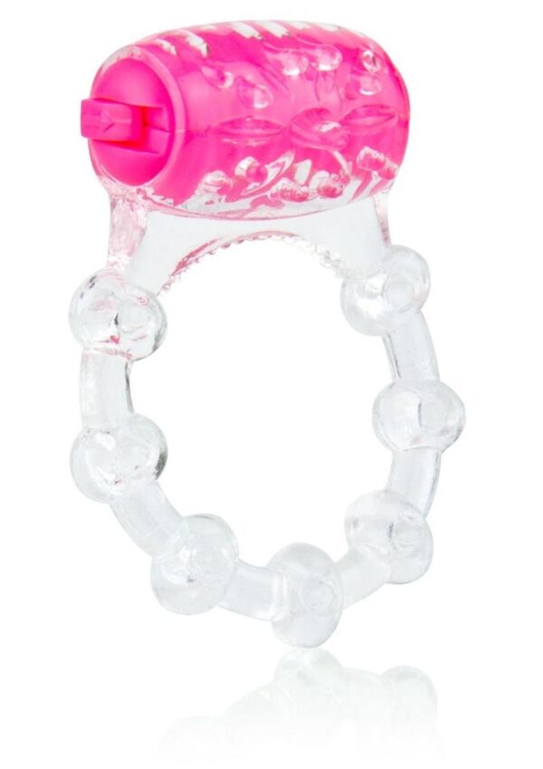 Color Pop Quickie Screaming O Vibrating Ring Silicone Cock Ring - Pink - Image 4
