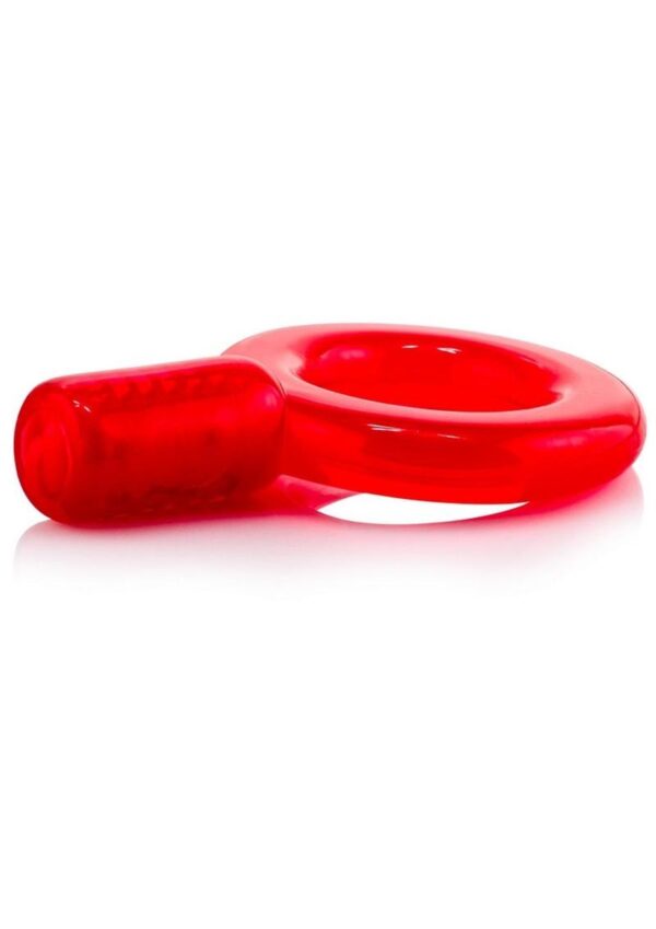 Go Vibe Ring Disposable Cock Ring - Red - Image 3