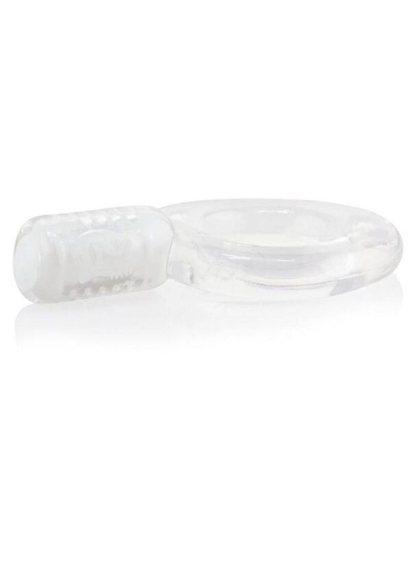 Go Vibe Ring Disposable Cock Ring - Clear - Image 3