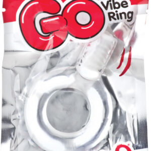 Go Vibe Ring Disposable Cock Ring - Clear