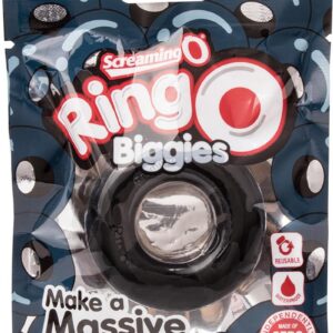 RingO Biggies Cock Ring Waterproof - Black