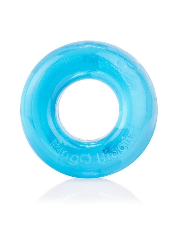 RingO Biggies Cock Ring Waterproof - Blue - Image 4