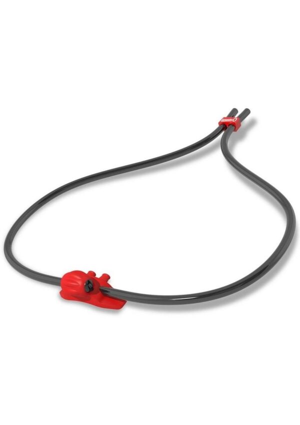 SnorkelO Silicone Oral Vibrator - Black/Red - Image 4
