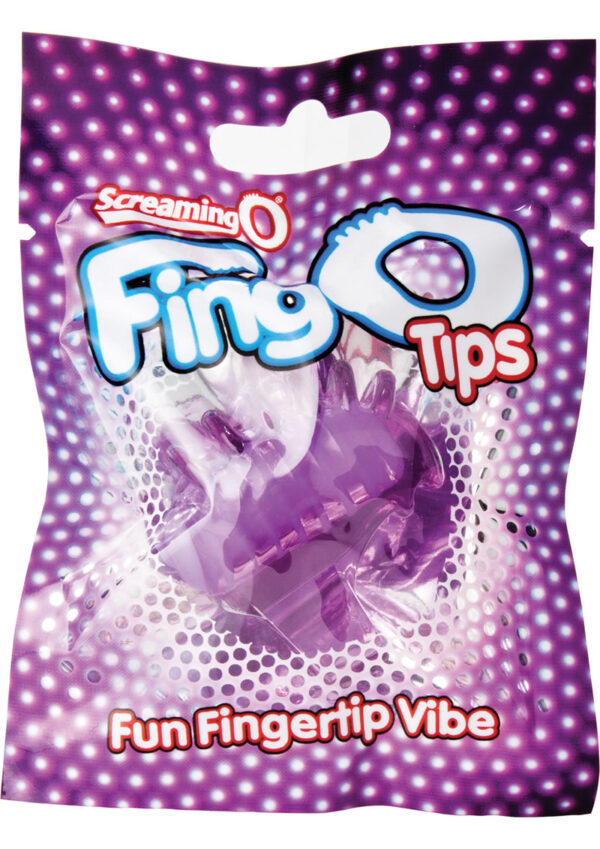 Fing O Tips Silicone Finger Massagers - Purple