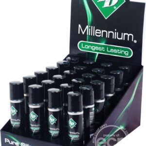 ID Millennium Longest Lasting Pure Silicone Lubricant 1 Ounce 24 Per Display
