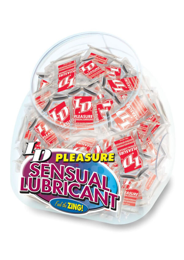 ID Pleasure Sensual Water Based Lubricant Pillow Packs 144 Per Bowl