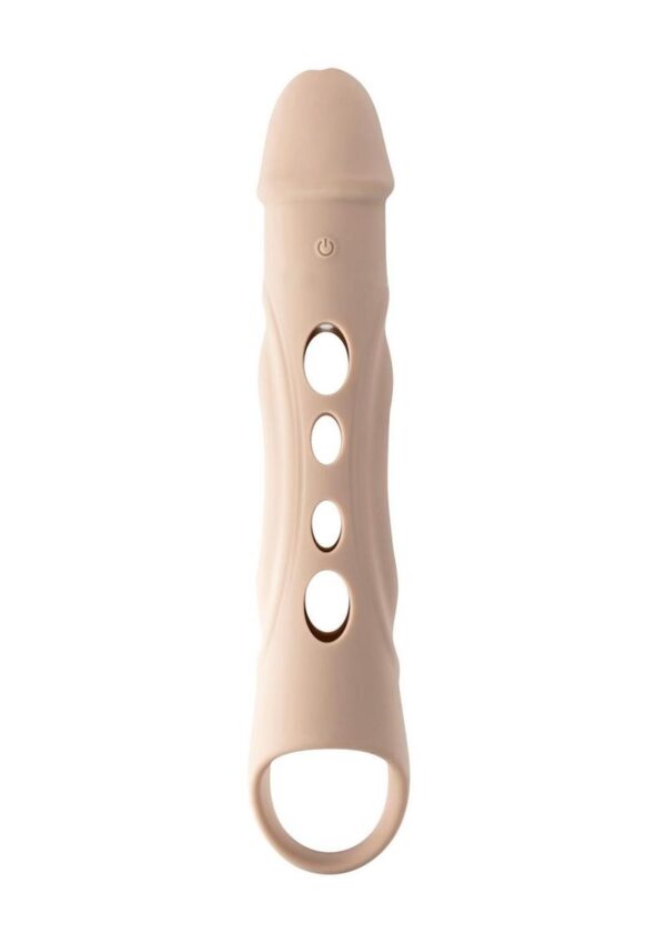 Zero Tolerance Big Boy Extender Rechargeable Silicone Penis Extension with Remote Control - Vanilla - Image 2