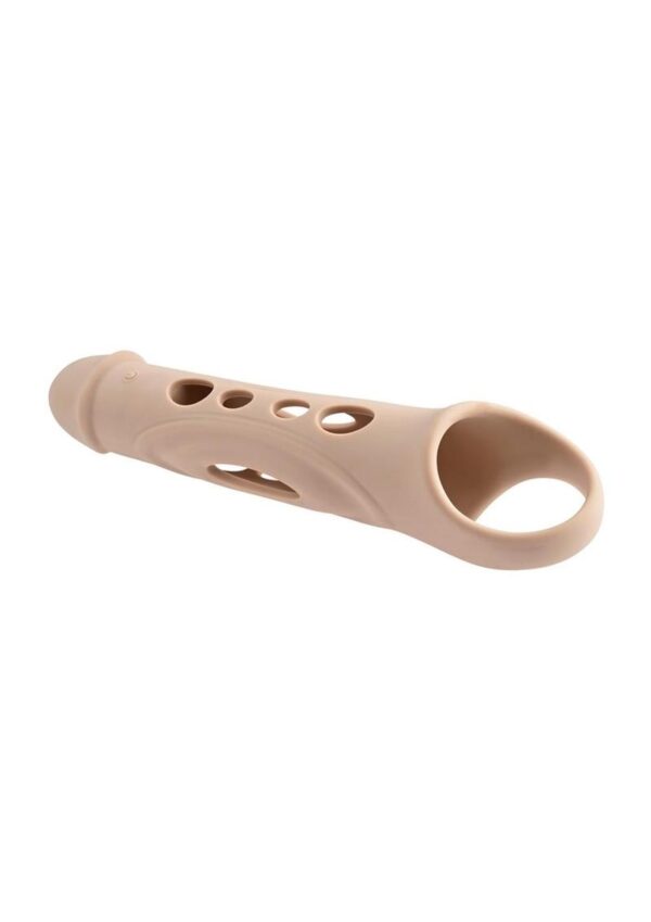 Zero Tolerance Big Boy Extender Rechargeable Silicone Penis Extension with Remote Control - Vanilla - Image 3